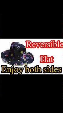 Reversible hat/ how to make bucket hat