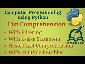 [Python Programming Basics to Advanced] : List Comprehension | Lab 21