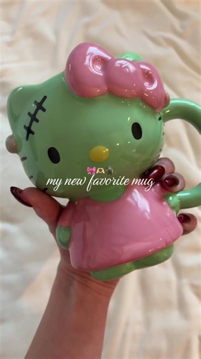 frankenstein and hello kitty in a mug? immediately added to cart 🛒🤌🏼 #hellokitty #sanrio #sanriocore #hellokittycore #frankenstein