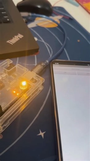 Controlling led with Bluetooth module Arduino #arduino #edit #arduinoproject #robotics #techtech