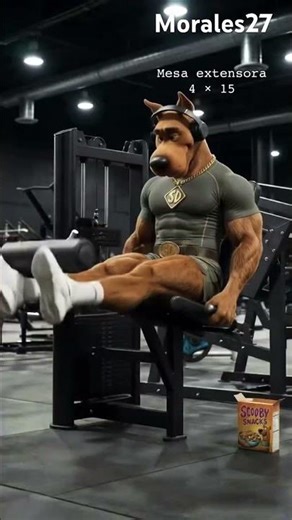 Scooby-Doo’s Secret Weapon: Monster Legs! 🐾✨ #cardio #gym