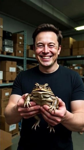 Elon Musk Just Adopted a GIANT Toad… and It’s Screaming 😂🐸