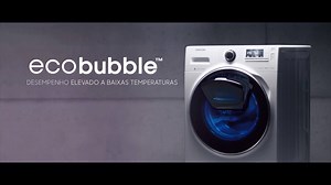 As máquinas de lavar Samsung Add Wash com a tecnologia EcoBubble tornam a lavagem a frio tão eficiente quanto a lavagem a quente. #AddWash #EcoBubble Tudo sobre a máquina de lavar AddWash: http://bit.ly/2qkbiEa | Samsung