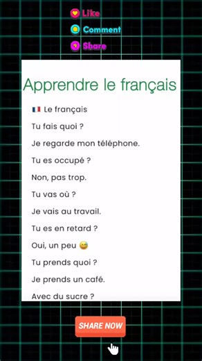 apprendre le français facilement #apprendrelefrançais #apprendresurtiktok