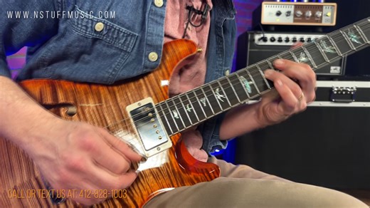 PRS Wood Library McCarty Semi-Hollow - Autumn Sky Tucked away upstairs in a corner of PRS's 85,000 square foot factory are racks of extraordinary wood. Maple, mahogany, korina, rosewood, swamp ash, you name it. Dozens of species of timber hanging out in this area they call the “Wood Library.” The Wood Library program is in a way similar to their Private Stock program in that it is an elaborate menu-based program for the PRS Core line of guitars designed to give their dealers the opportunity to b