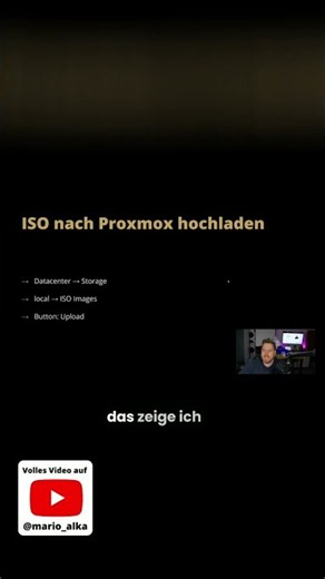 ISO-Datei in Proxmox hochladen | Kurz erklärt