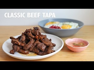 Filipino Breakfast Beef Tapa Recipe | Sweet & Salty Tapsilog (ASMR)