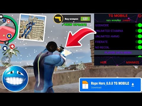 Rope Hero Vice Town Modmenu New Update Download Unlimited Gems and Money and Godmode Download ❤️👻