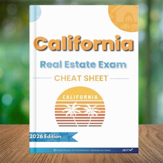 California Real Estate Exam Cheat Sheet PDF | CA Real Estate Salesperson Test Prep | DRE State Exam Study Guide | Digital Download - Etsy