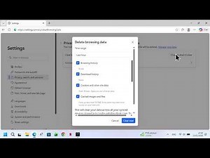 How to Delete Browsing Data in edge on Windows 11