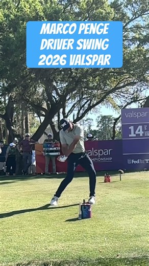Marco Penge driver swing 2026 Valspar #golf #tigerwoods #pgatour