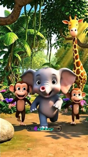 Stop Stop Stop Around Elephant | Kids Action Song | 3D Cartoon Nursery Rhyme #cute #cartoon #funny