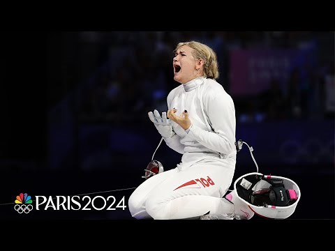 Poland earns first women's epee fencing medal against China | Paris Olympics | NBC Sports