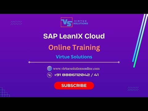 SAP LeanIX Training || SAP LeanIX Demo || Virtuesolutions || SAP LeanIX ||SAP LeanIX Online Training