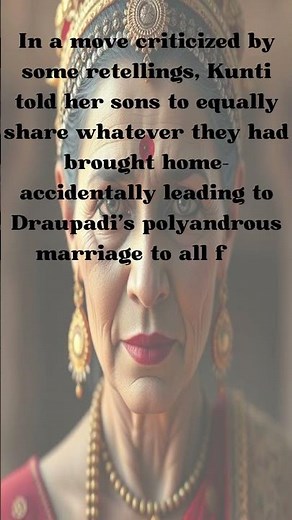 Kunti - The Command That Changed Fate | Mahabharata Short