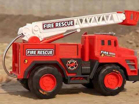 Toy Fire Truck to Robot Transformation! Epic Construction Site Rescue Play & Full Review