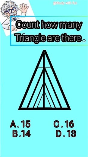 count how many triangle are there #maths #countup #count #reasoning #numbersprotocol #pythagoras