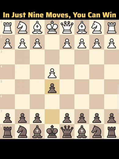 In Just Nine Moves, You Can Win 😉😺#viral #viraltiktok #chessgame #chess #foryoupage