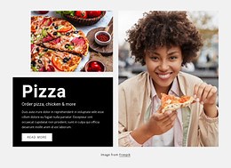 Pizza delivery - Html Code Example by Nicepage