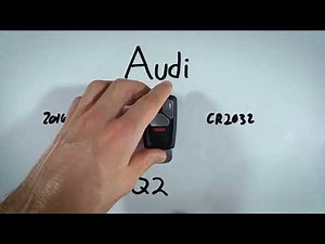 How to replace the battery of the key remote control of the Audi Q2.