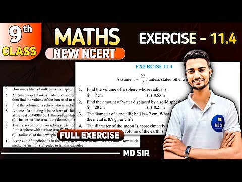 Class 9 Maths Chapter 11 | Surface Areas and Volumes | Exercise 11.4 Solutions