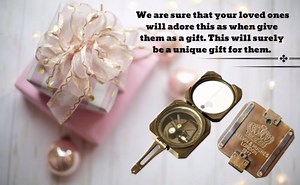 PORTHO Antique Flat Compass – Direction Finding, Vintage Navigation Tool & Antique Gift Collection, Perfect for Birthday, Graduation, Hiking, Trekking & Adventure