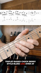 25K views · 340 reactions | SRV style lick with the "Chuck Berry" thingy (the first 3 notes). #blueslicks #bluesguitarlessons | Master Guitar Academy | Facebook