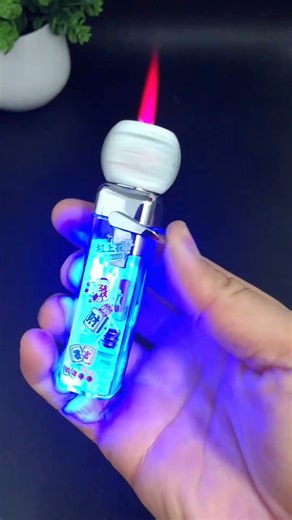 This Color Flame LED Lighter Looks Crazy #shorts