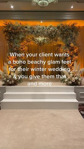 This floral arbor was so dreamy! 😍#bohowedding #bridetobe #weddingtiktok #wedding #floraldesign #weddingceremony #weddingtok