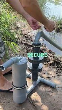 Water Pump Setup: Simple Guide for River Extraction! #shorts