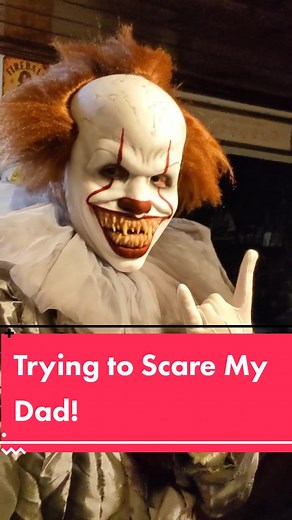 Pennywise Costume Prank on Dad