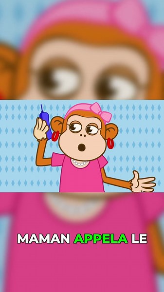 Five Little Monkeys | Children's rhyme with @lesptitszamis