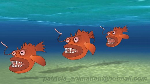 Cartoon Angler Fish