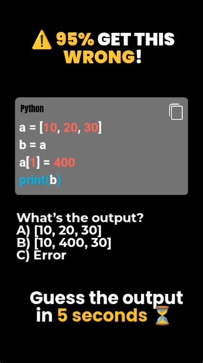 Guess the Output #15 🤯 Python Trick You Didn’t Know #Shorts
