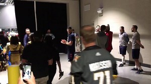 8.5K views · 112 reactions | GREAT VIDEO: Pregame the Washington Capitals players cheer on and clap for some Las Vegas showgirls and Vegas Golden Knights cheerleaders as they walk by. #8NN #VGK #vegasborn #StanleyCupFinal | 8 News Now | Facebook