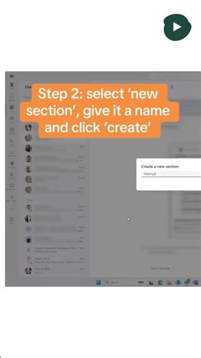 Did you know you can create sections in a Teams chat?