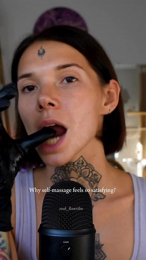 17K views · 18K reactions | Because your face holds more than 40 tiny muscles connected to your emotions and nervous system. When you gently touch and release tension there, you send a message of safety to your brain. Your body shifts from fight or flight into rest and digest. Get access to my self-massage online course: text SELF in the comments ❤️ | Touch therapy | Facebook
