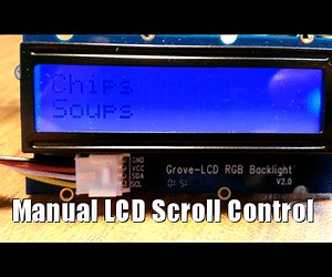 Manual LCD Scroll Control