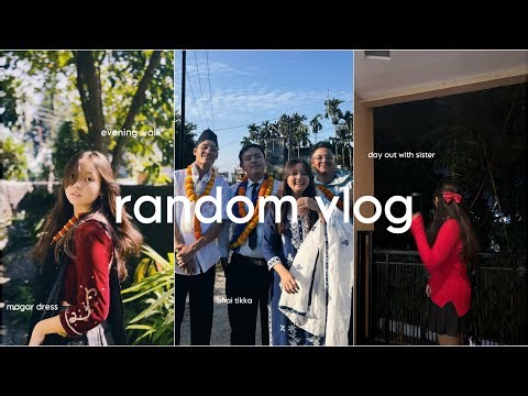 random vlog | bhai tika 🌟