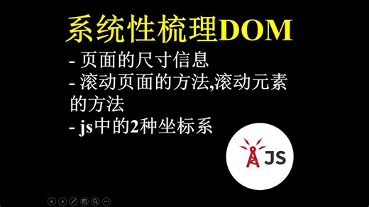 [javascript.info]获取页面的尺寸信息, 滚动页面/元素的方法, js中的2种坐标系
