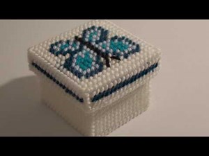 How to make a plastic canvas butterfly box