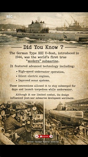 German U-Boat Type XXI | Most Insane sea-based - war machines ever built | World War 2