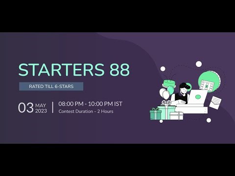 Largest and Second Largest || CodeChef Contest Starters 88 Solution
