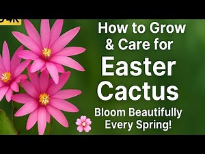 How to Grow & Care for Easter Cactus 🌸 Bloom Beautifully Every Spring!#plants #garden #gardening