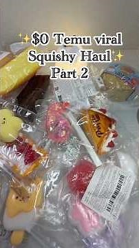 Part 2 Huge TEMU Squishy Haul 🤩#asmr #squishy #temu #shorts