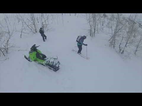 Backcountry Snowmobiling and Skiing in the Ruby Mountains with Sled NV