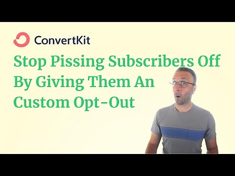 How to Add Custom Opt-Out Links In Your Emails - Allow Subscribers to Opt-Out Without Unsubscribing