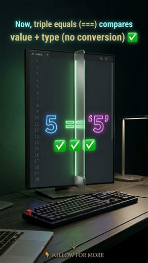 5 == '5' → true? 😳 This JavaScript Bug Explained (== vs ===) | Hidden JavaScript Bug Explained