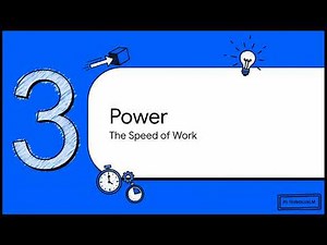 Force vs Work vs Power — 7-Minute Physics