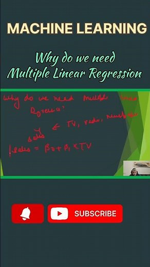 Multiple Linear Regression in ML Explained in 60 Seconds 📊 | Full video on youtube channel